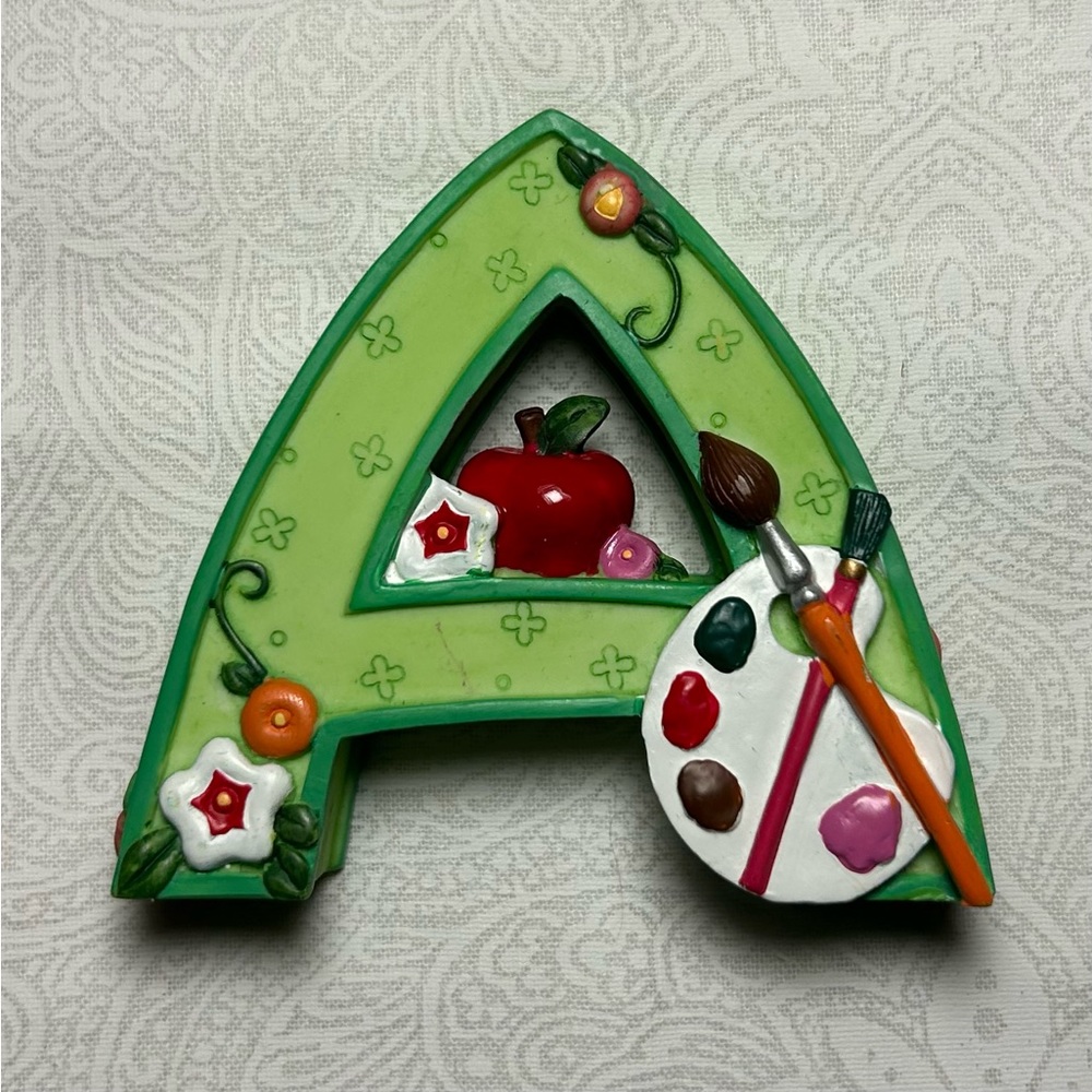 Vintage Mary Engelbreit Letter “A” Stands on its Own About 3” Tall Collectible
